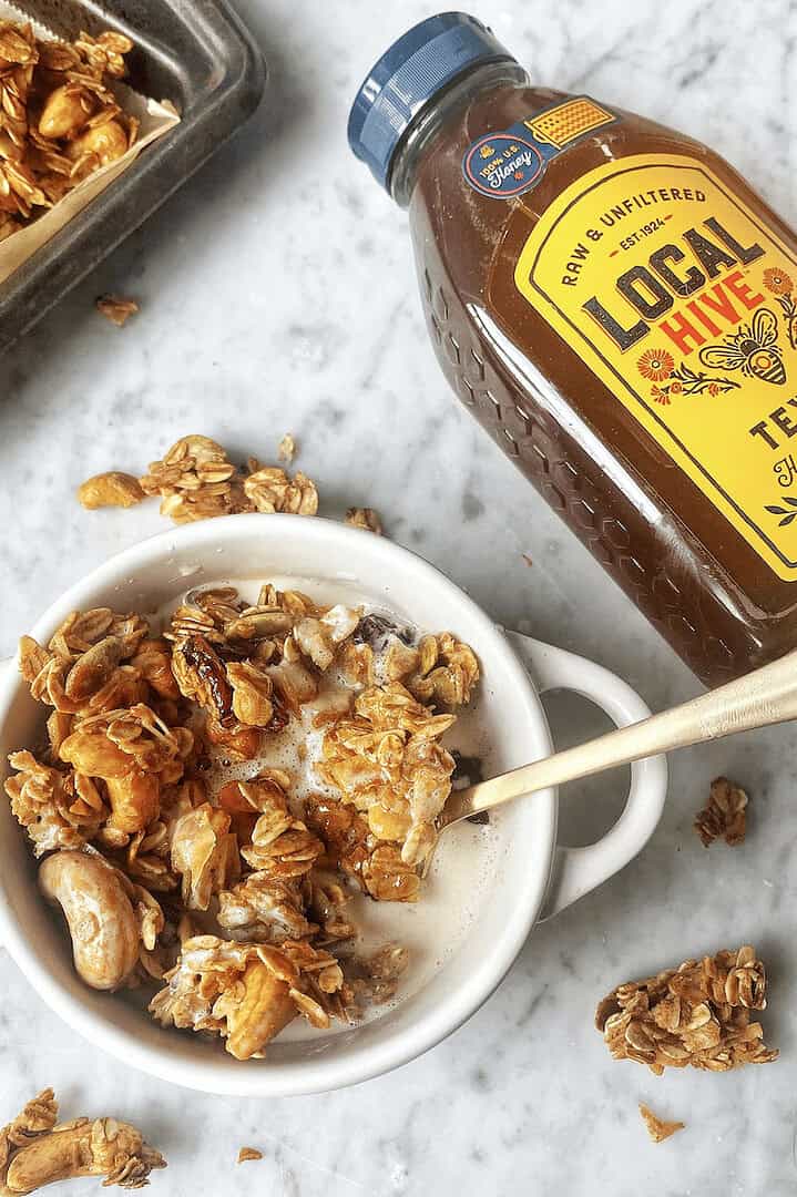 Gluten-Free Healthy Granola Cashew Honey