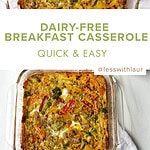 dairy-free breakfast casserole pin