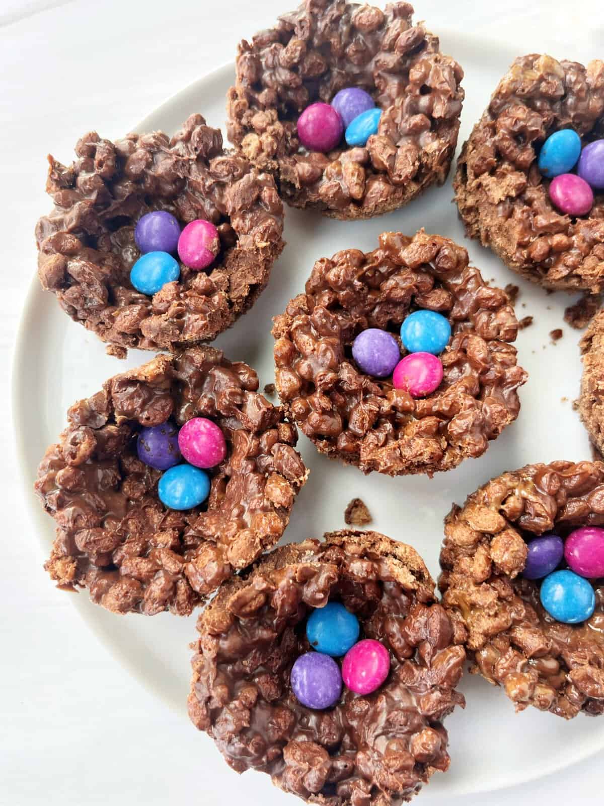 chocolate rice cookies easter egg