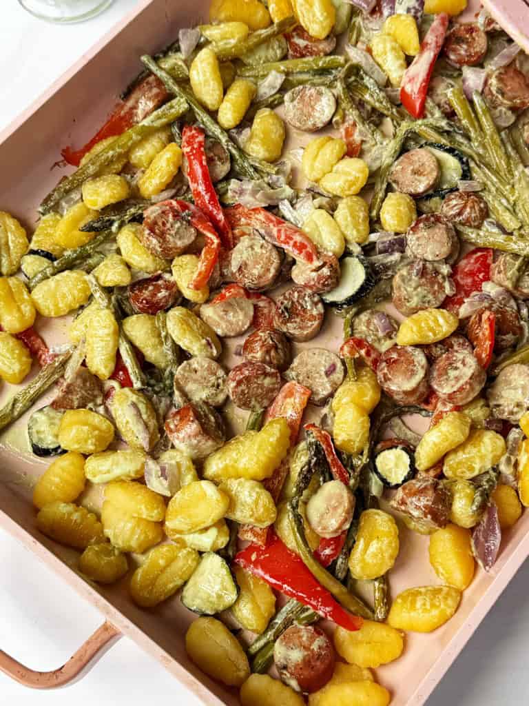 Sheet Pan Gnocchi Sausage