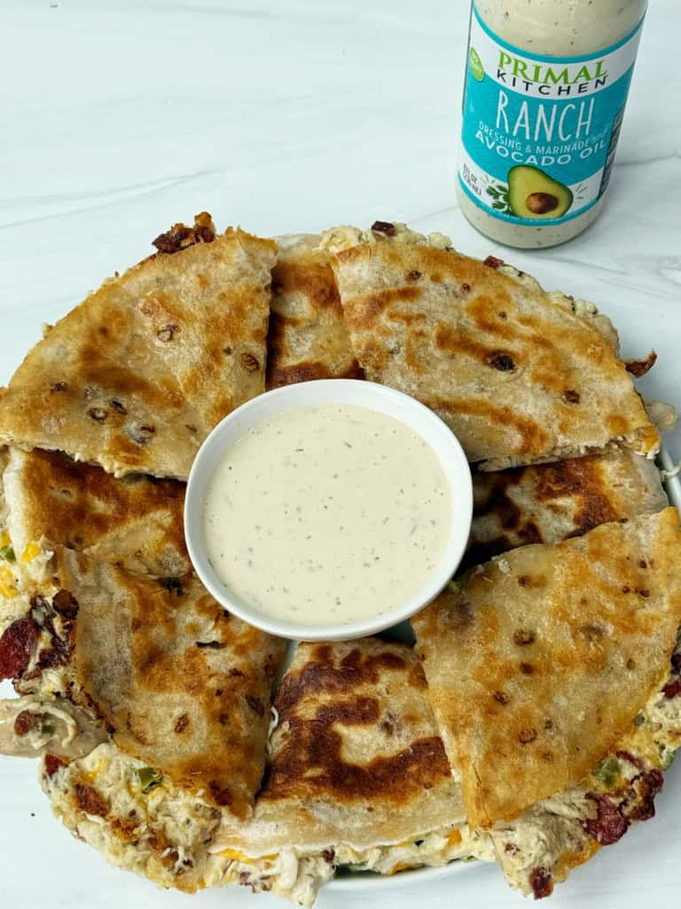 Chicken Bacon Ranch Quesadillas