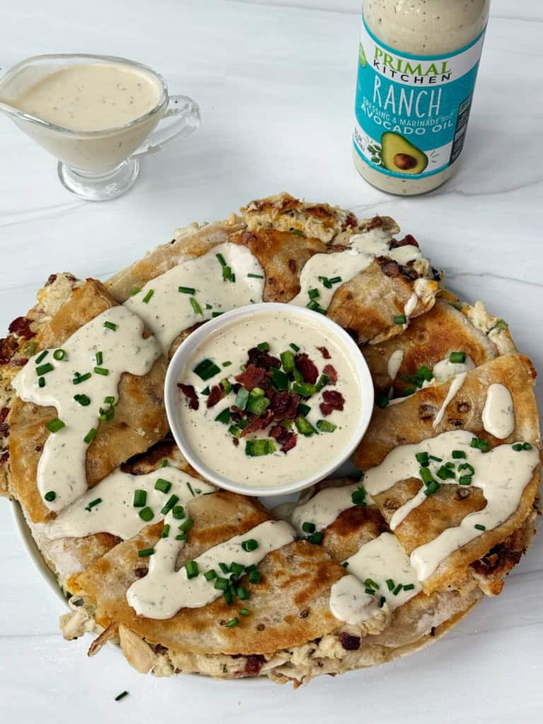 Chicken Bacon Ranch Quesadillas