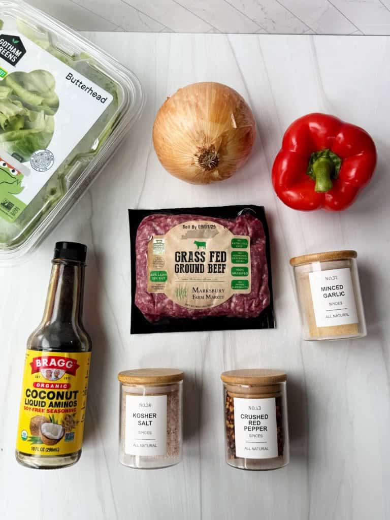 ground beef lettuce cups