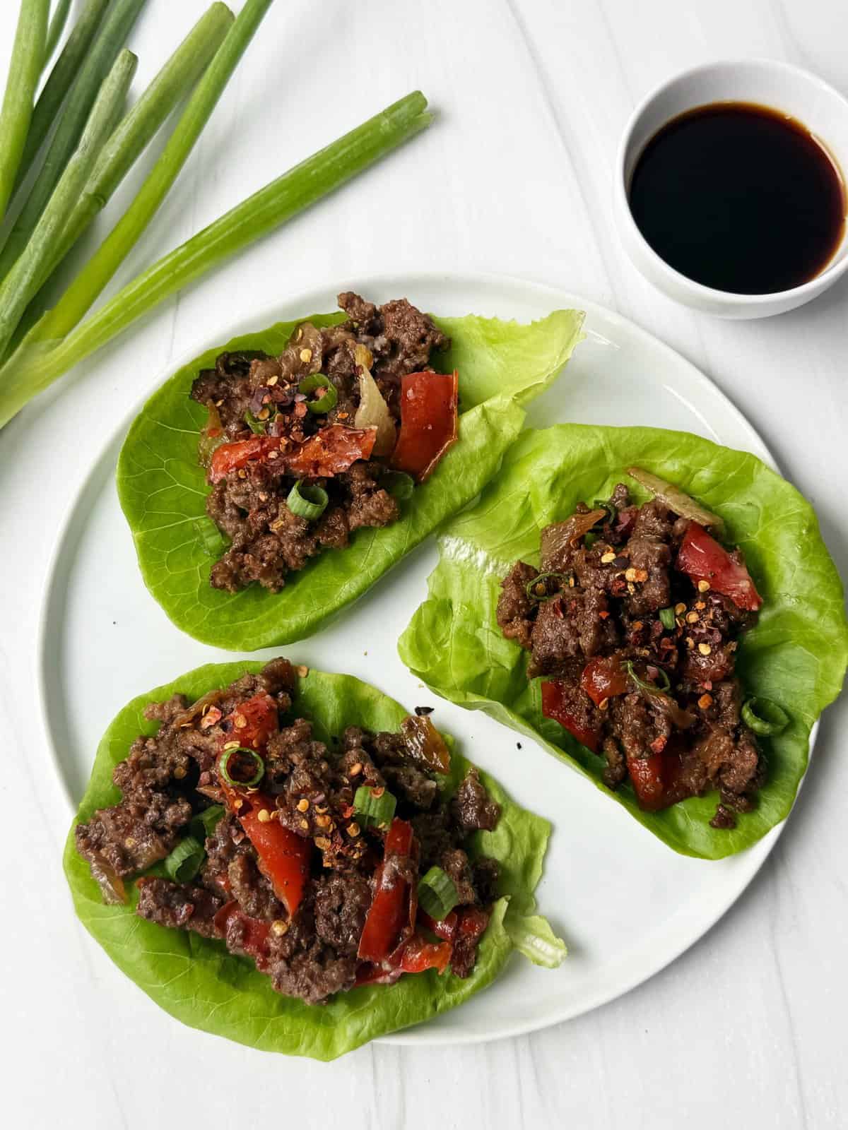 ground beef lettuce cups