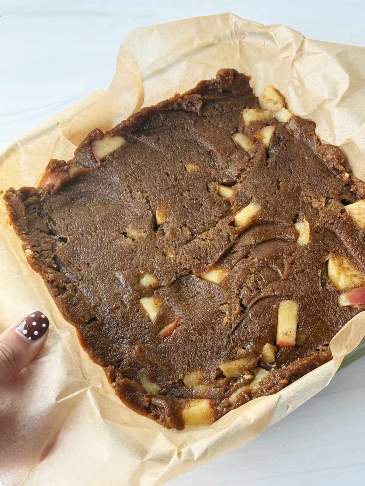 Apple cinnamon blondies