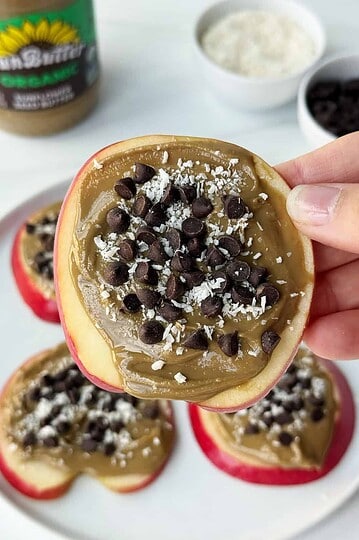 apple cookies close up