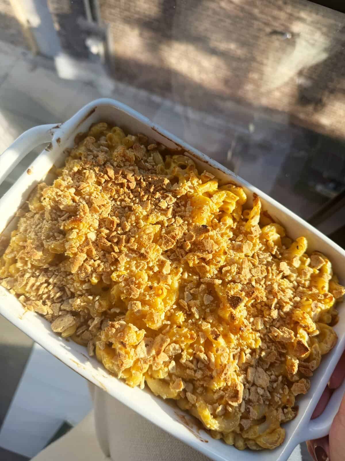 vegan pumpkin mac and cheese