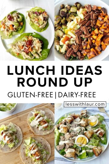 lunch ideas round up gluten free and dairy free
