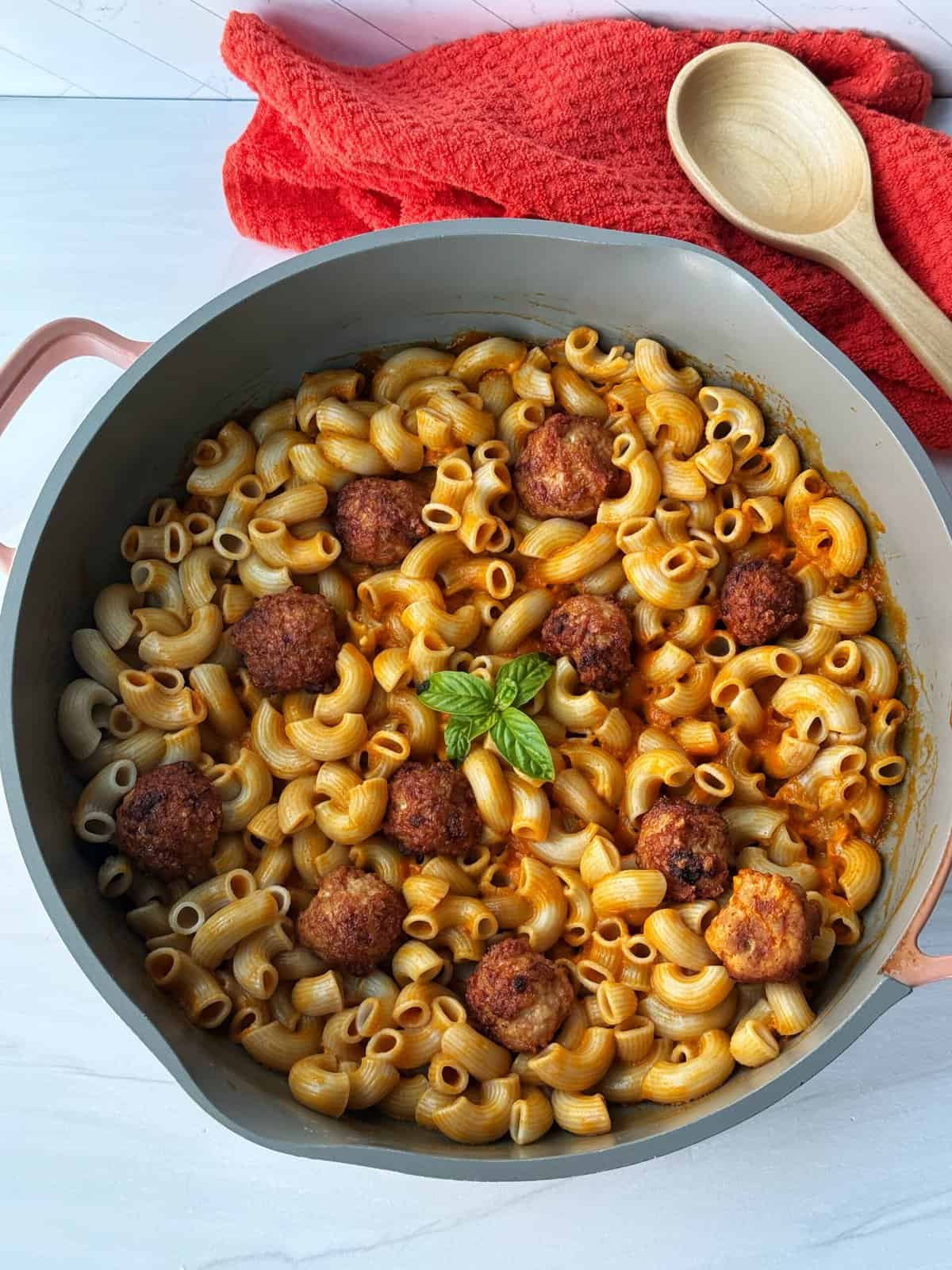 pasta with meatballs