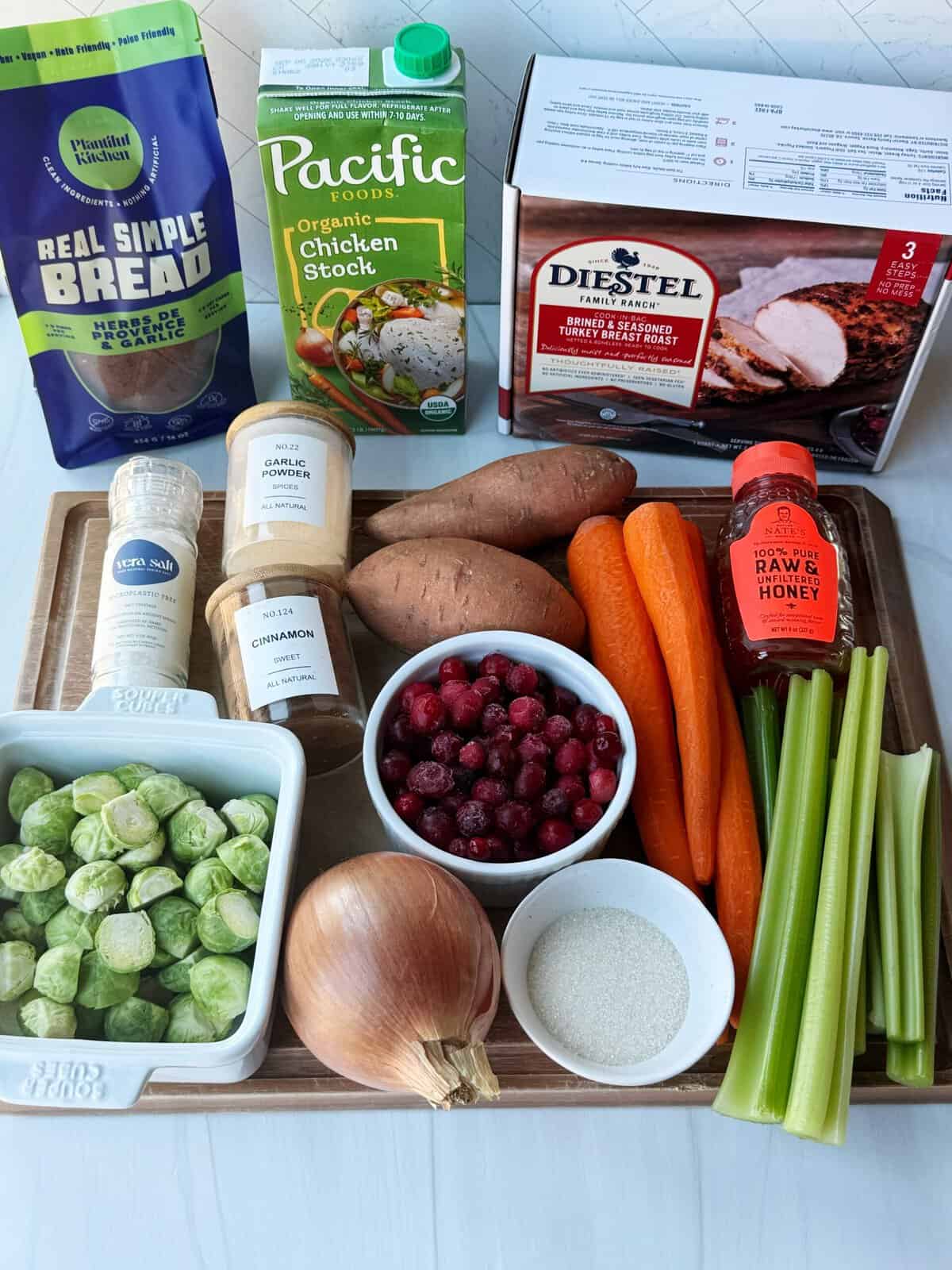 thanksgiving sheet pan dinner ingredients