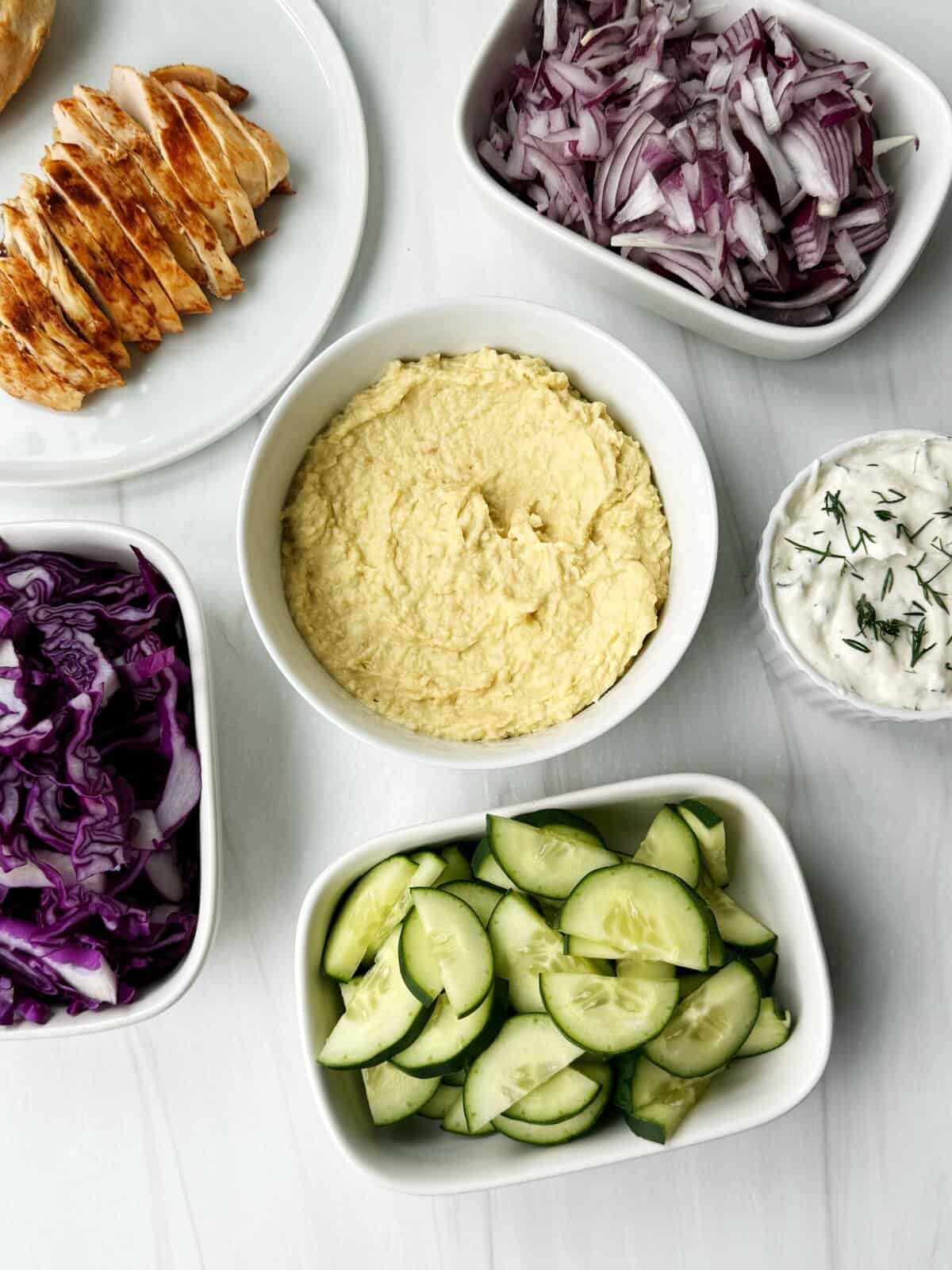 chicken hummus bowl ingredients