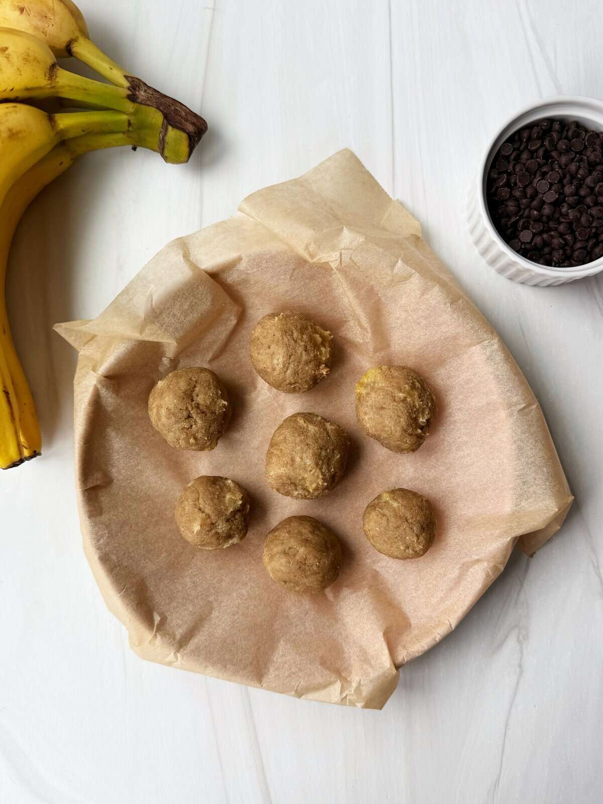 banana bread balls rolled