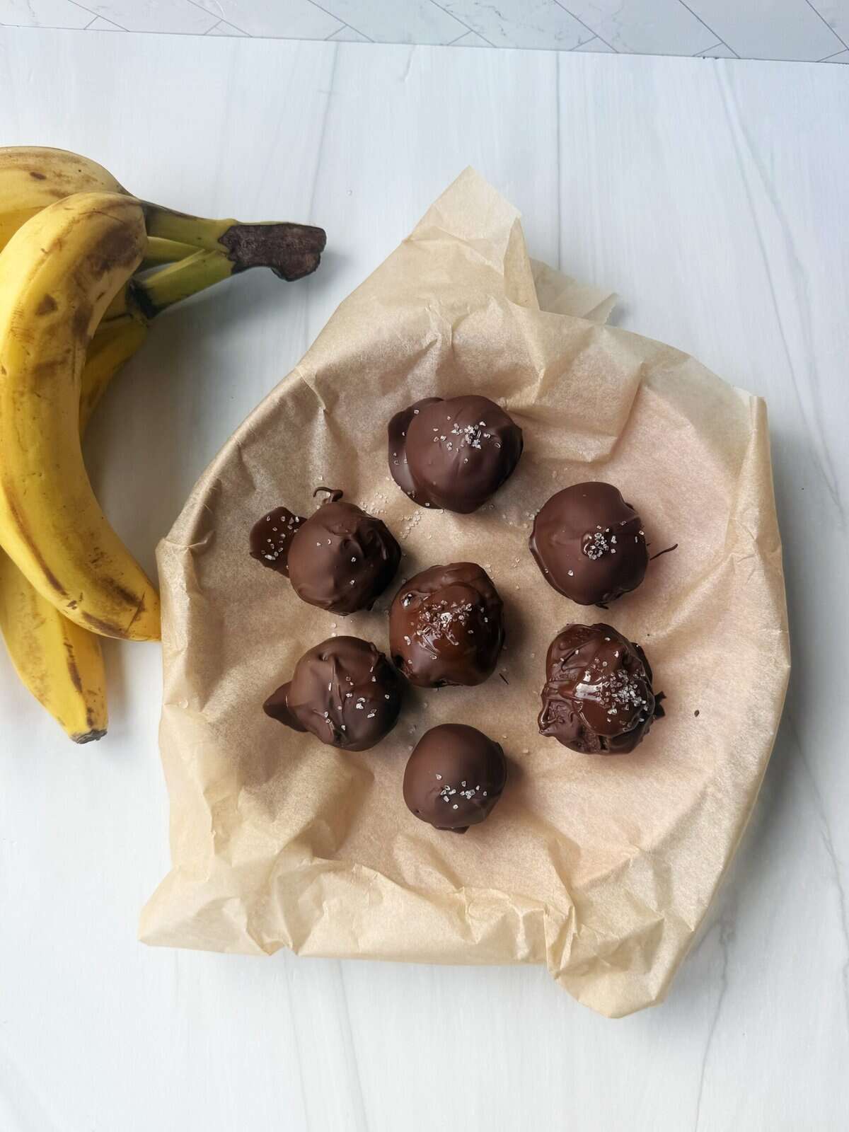 banana bread balls dipped in chocolate 