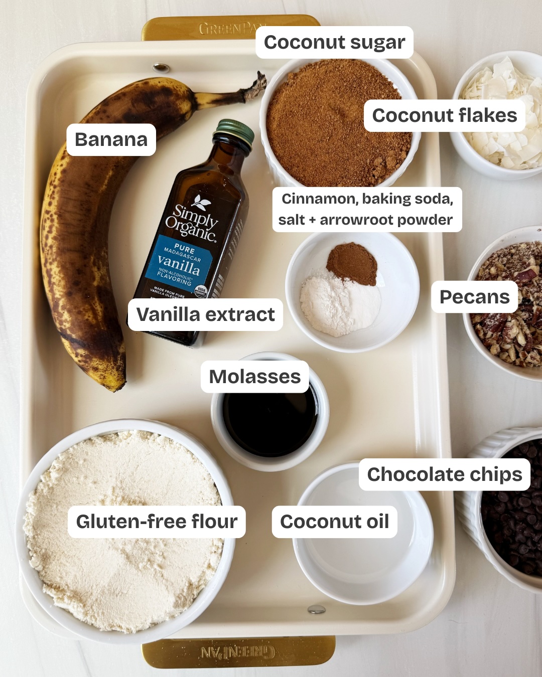 gluten-free banana bread cookie ingredients 
