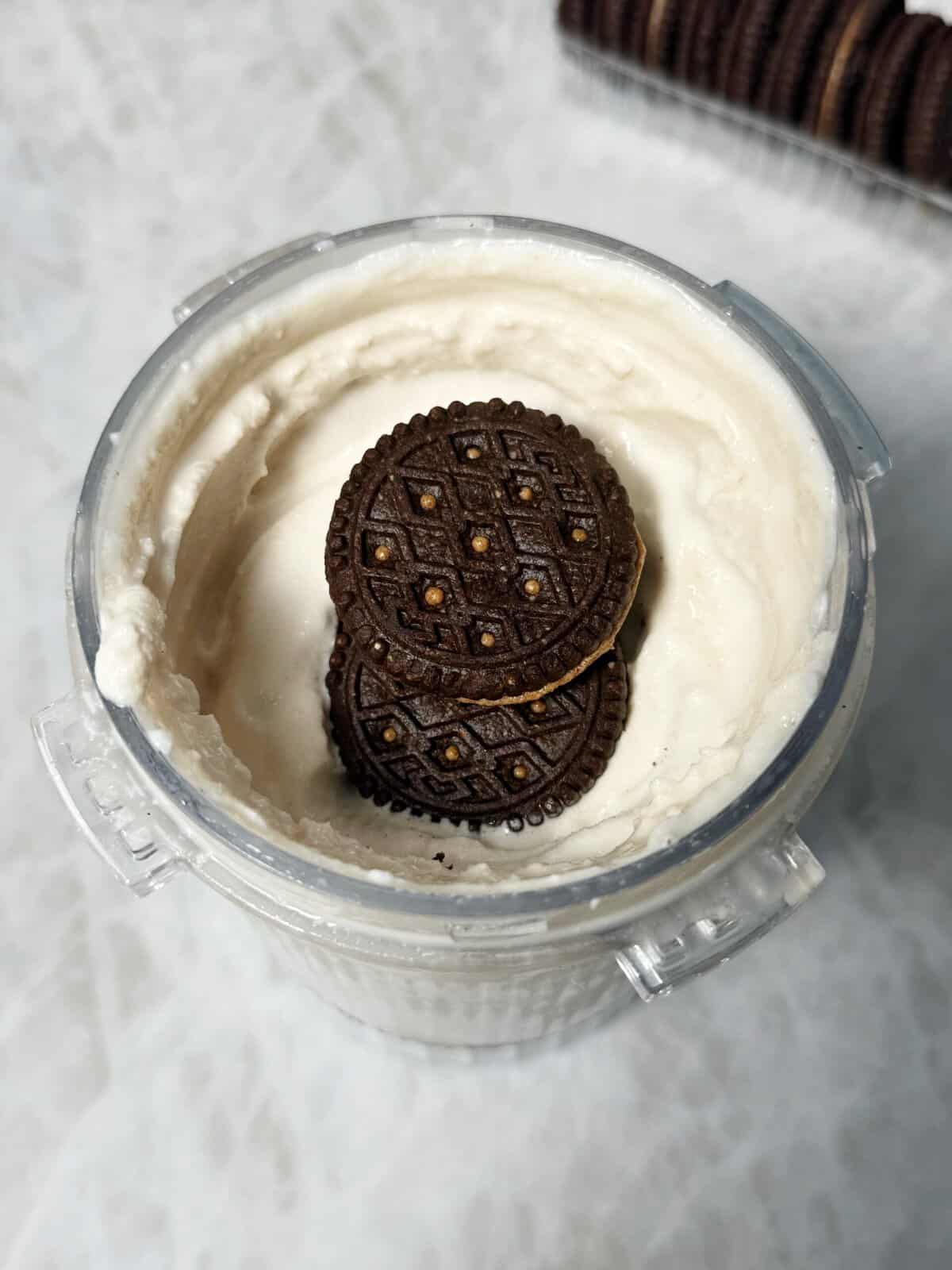 ninja creami base with cookies