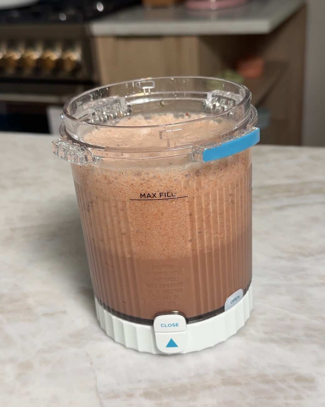 ninja creami container with liquid