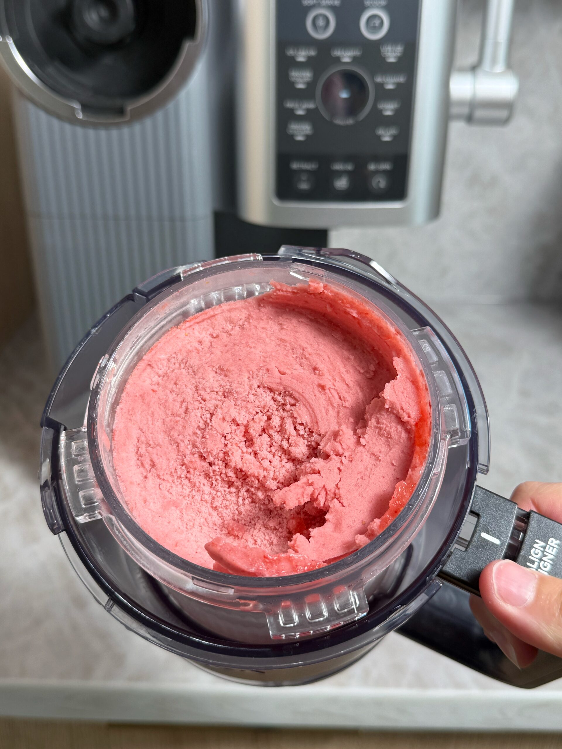 ninja creami pink strawberry ice cream