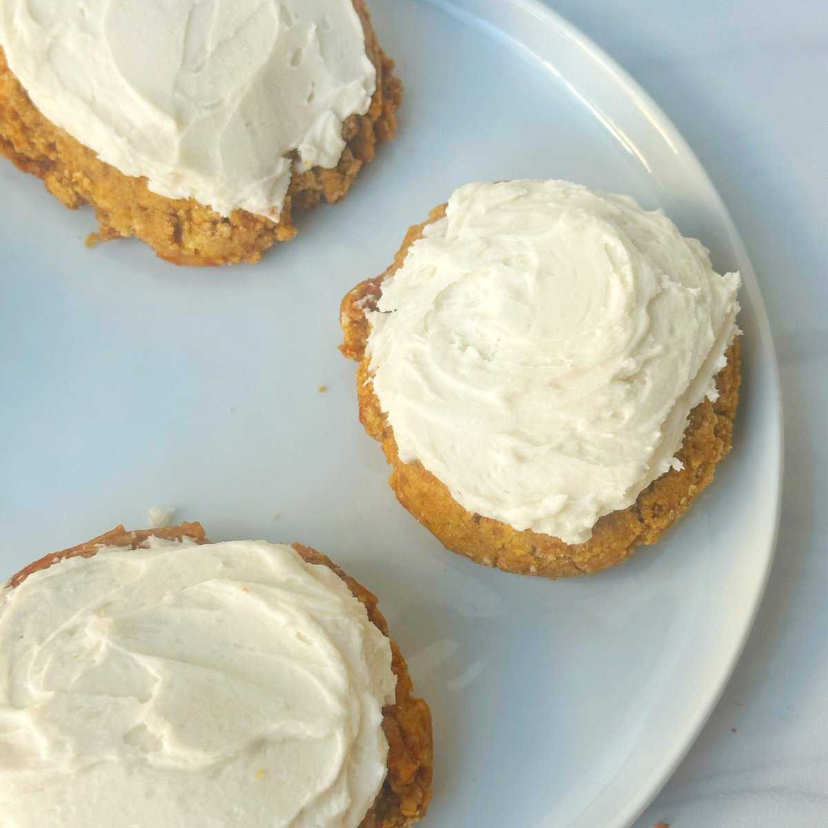 pumpkin cookies paleo with frosting