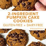 pumpkin cake cookies pin