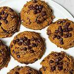 pumpkin cake cookies on plate