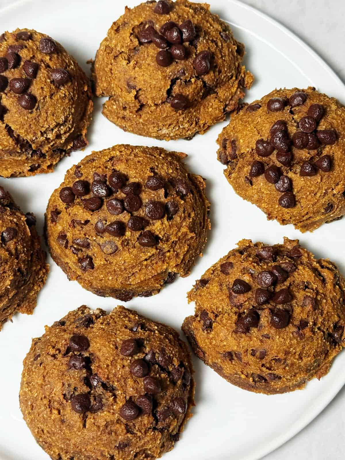 pumpkin cake cookies on plate